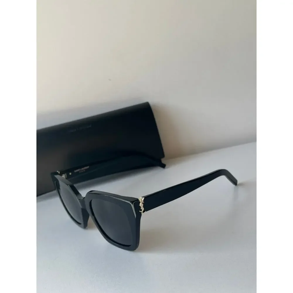 NEW Saint Laurent SL M143 Sunglasses in Black